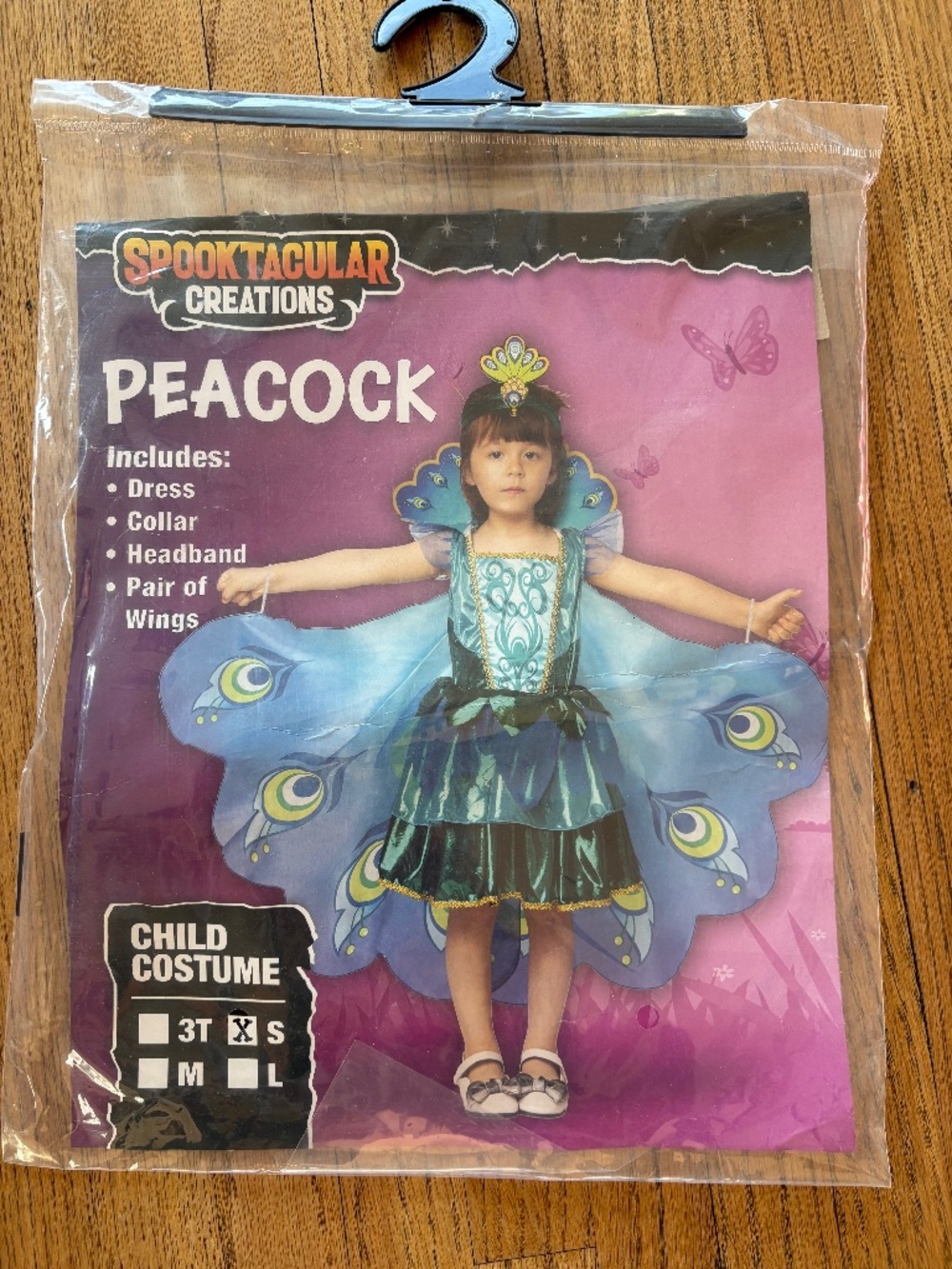 Peacock costume size 4-5